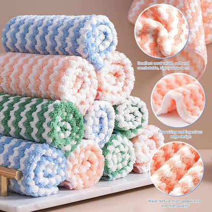 Microfiber dish cloth multi-purpose washing reusable bathroom/car/glass towel