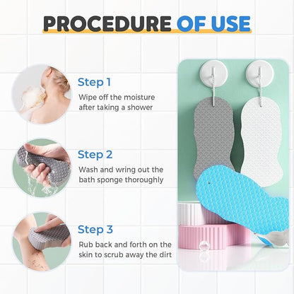 Fish scale bath sponge baby bath towel does not hurt the skin painless bath.