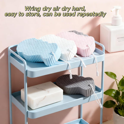 Fish scale bath sponge baby bath towel does not hurt the skin painless bath.