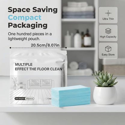 The floor cleaning sheet cleans the floor tiles, removes dirt and scales, brightens and leaves fragrance.