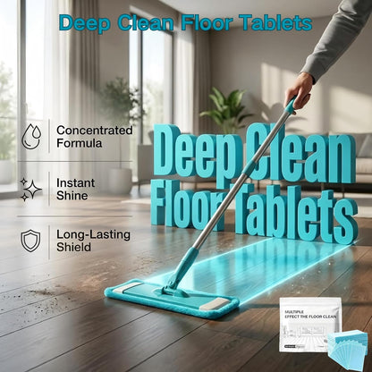 The floor cleaning sheet cleans the floor tiles, removes dirt and scales, brightens and leaves fragrance.