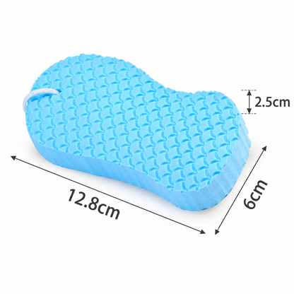 Fish scale bath sponge baby bath towel does not hurt the skin painless bath.